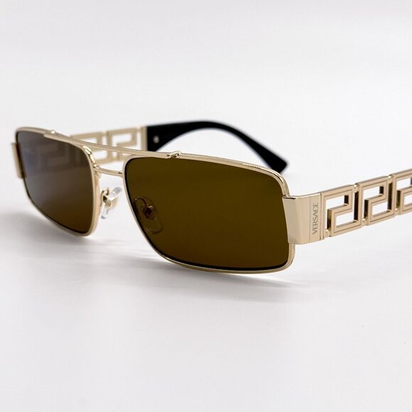 NEW VERSACE SUNGLASSES VE2257 1002/73 GOLD UNISEX EYEWEAR VE2257 100273 main image 6